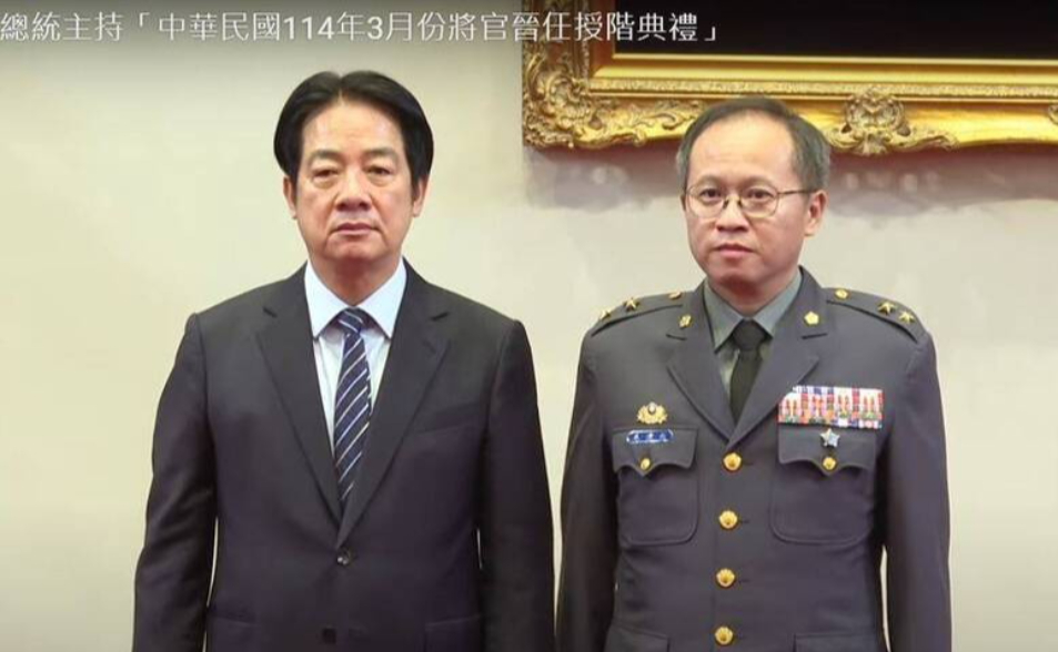 賴清總統在上月底核定由毛建秋接任資通電軍指揮官，並晉任為陸軍中將，毛建秋在軍職上的專業表現，可說是讓老共頭痛的台灣軍方將領之一。（圖：取自總統府網站）